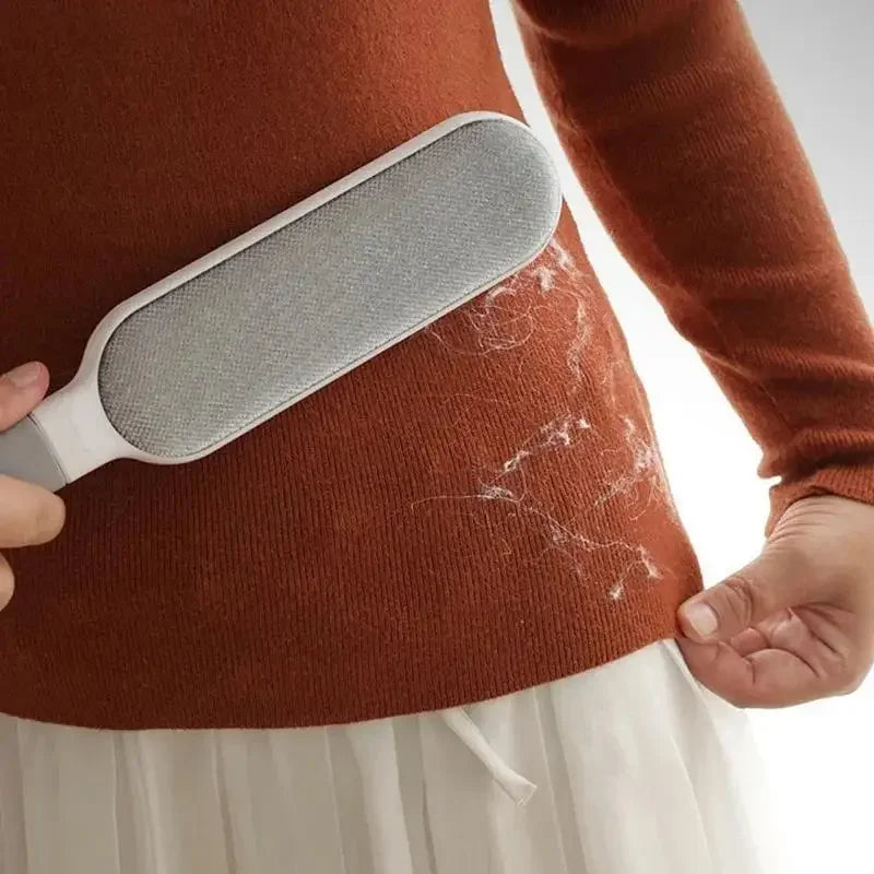 Haarvrij Herbruikbare Pluis- en Dierenhaarborstel | Dubbelzijdig & zonder lijm | Elektrostatisch & duurzaam | Voor kleding, meubels & meer