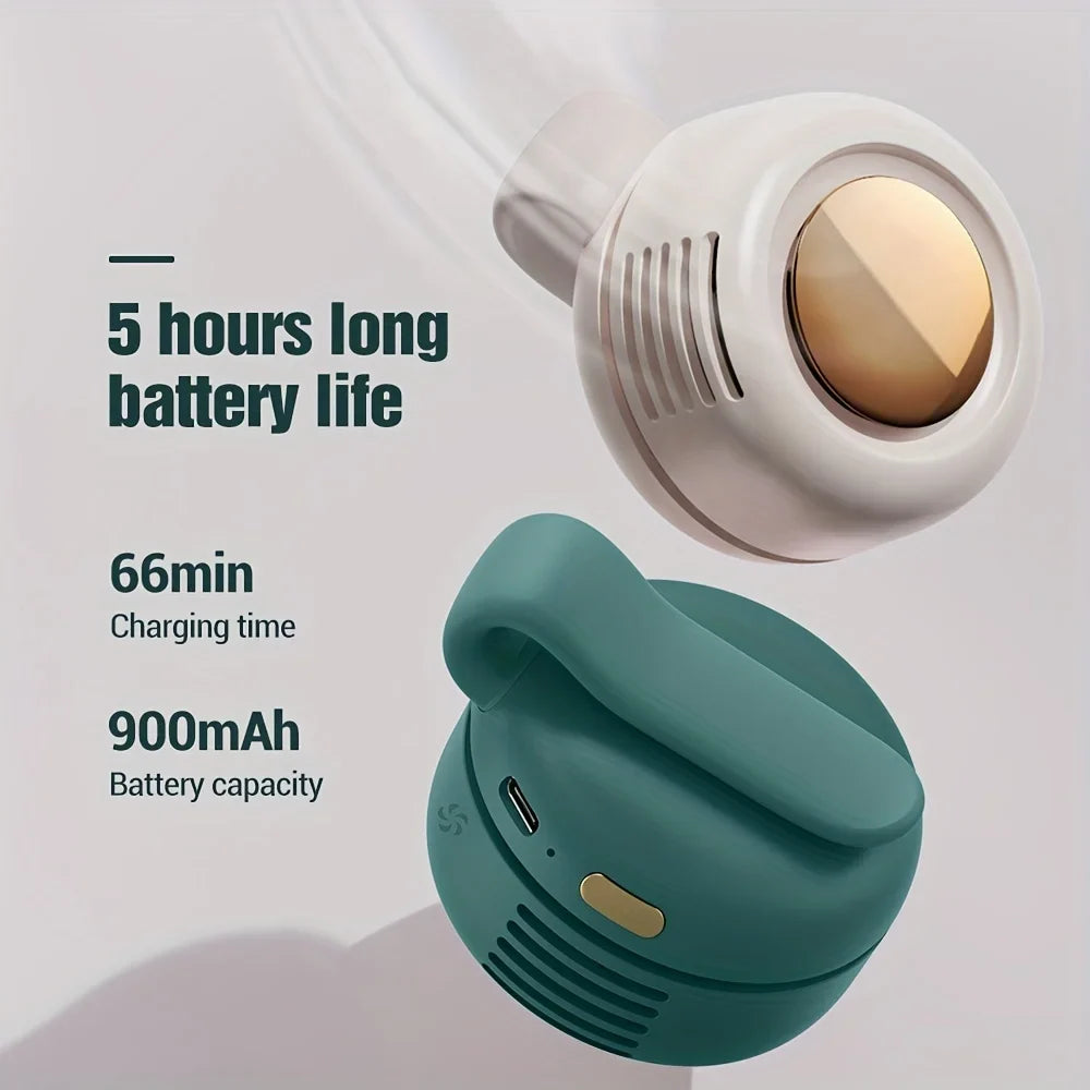 BreezeClip Mini-Ventilator | Stil, draagbaar en 360° draaibaar voor kinderen en onderweg