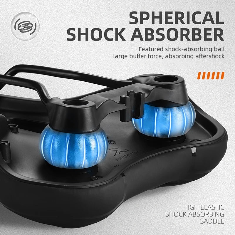 Hoog Elastisch Schokabsorberend Fietszadel – Waterdicht en Ademend Comfortabel Fietszitje voor Mountainbike en Wegfietsen