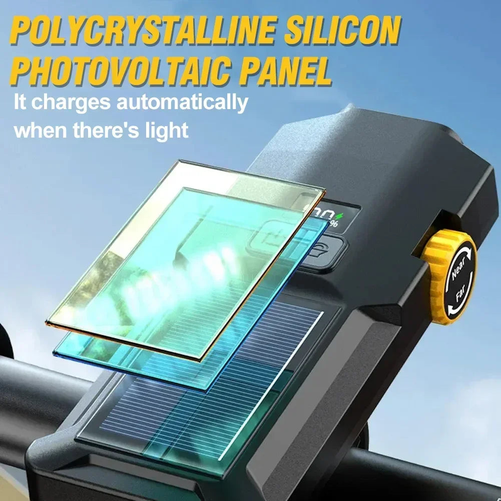 Hoge Helderheid USB Oplaadbare Fietsverlichting met IPX5 Waterdichtheid en Verstelbare Helderheid voor Nachtfietsen