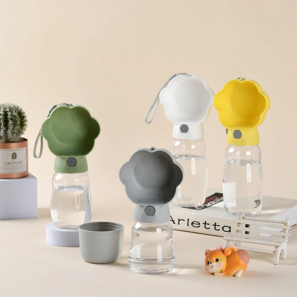 Drinkfles Droppa DuoBottle | 2-in-1 Water- & Voederdispenser voor Honden & Katten | Leaksproof & Draagbaar | 380 ml / 530 ml