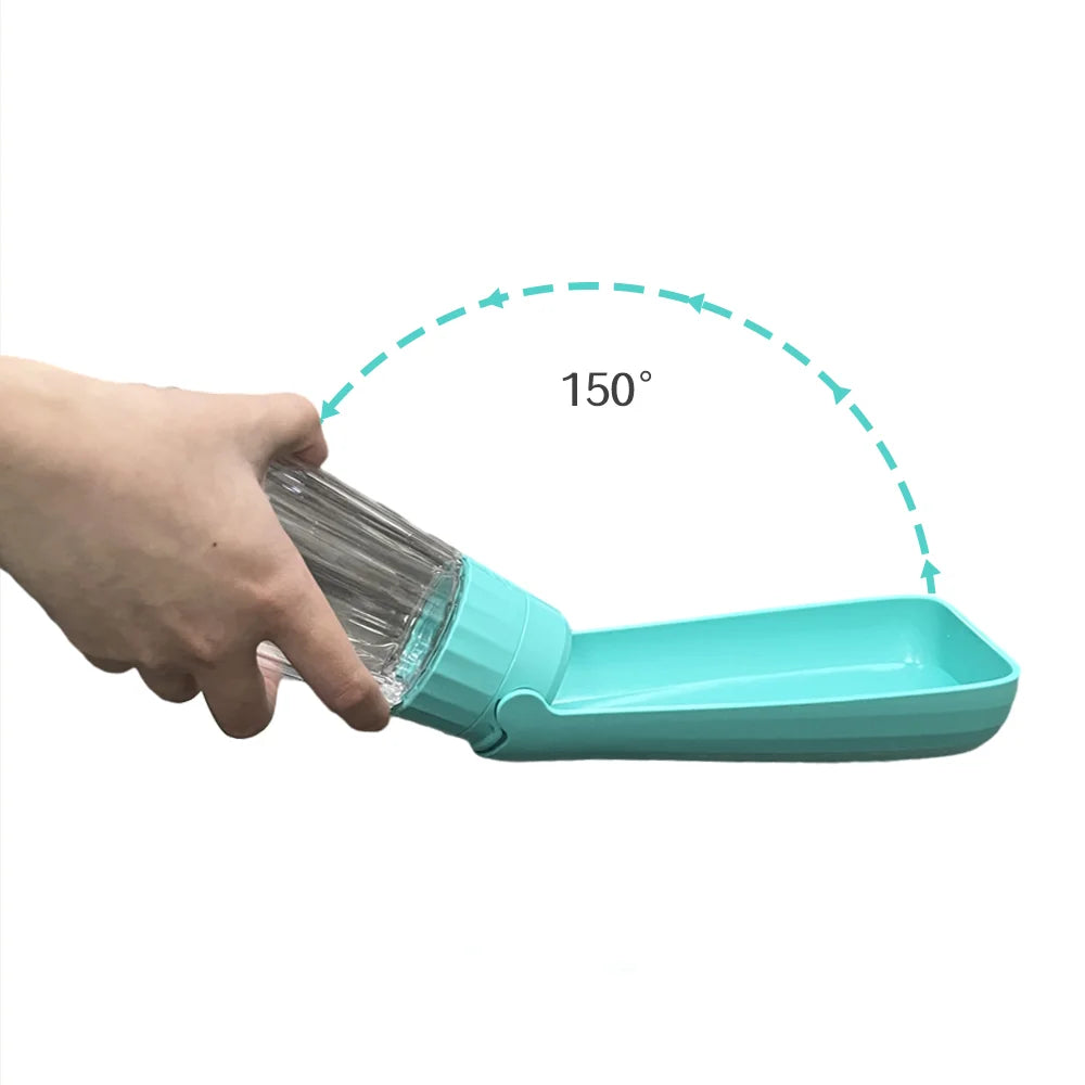 Honden Drinkfles Lapuro FoldDrink | Opvouwbare waterdispenser voor onderweg | 550 ml | Voor kleine & grote honden en katten