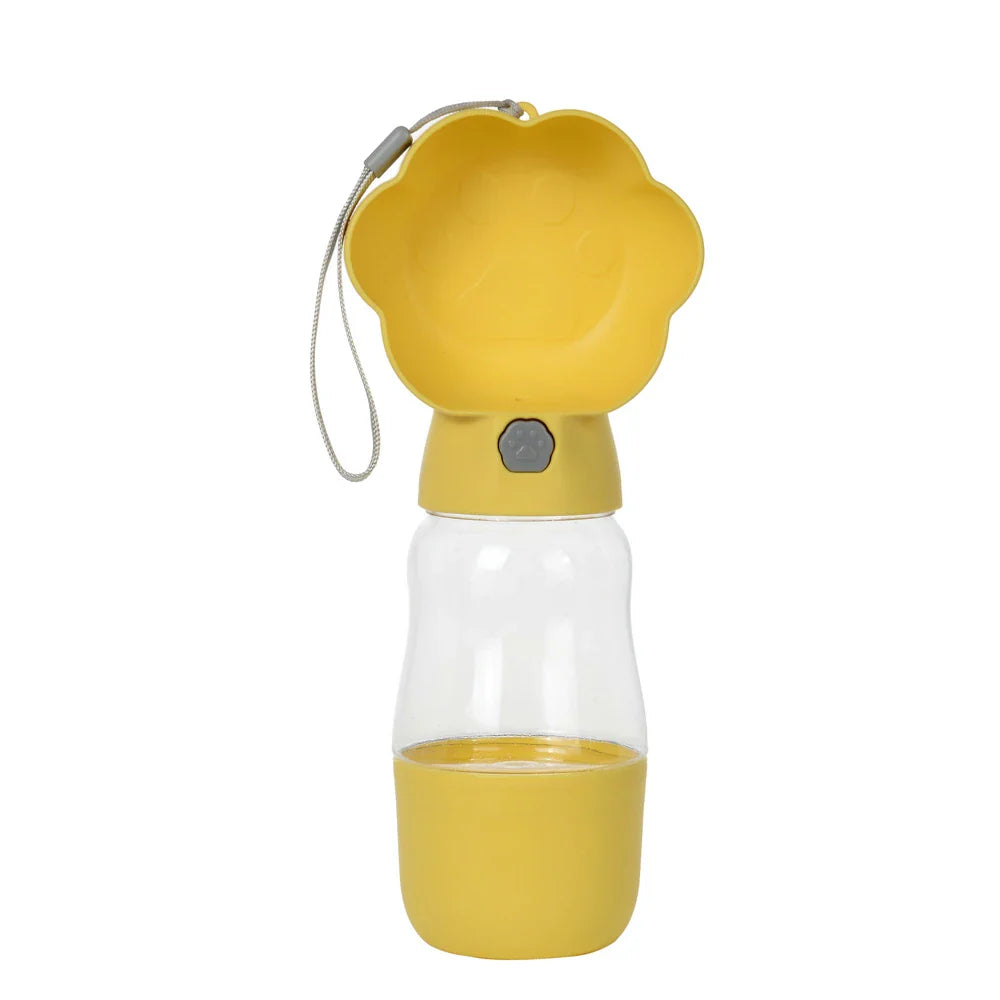 Drinkfles Droppa DuoBottle | 2-in-1 Water- & Voederdispenser voor Honden & Katten | Leaksproof & Draagbaar | 380 ml / 530 ml