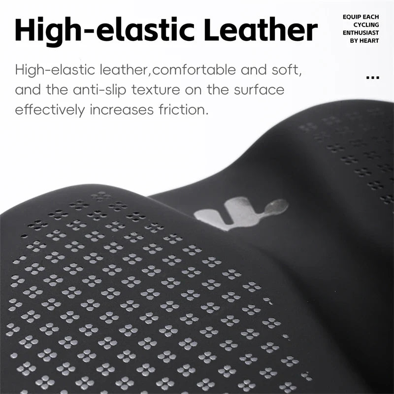 Schokbestendige Fietszadel - Comfortabele Fietsstoel met Antislip Leren Kussen voor Mountainbikes en Racefietsen