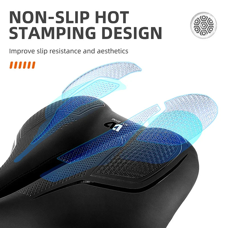 Hoog Elastisch Schokabsorberend Fietszadel – Waterdicht en Ademend Comfortabel Fietszitje voor Mountainbike en Wegfietsen