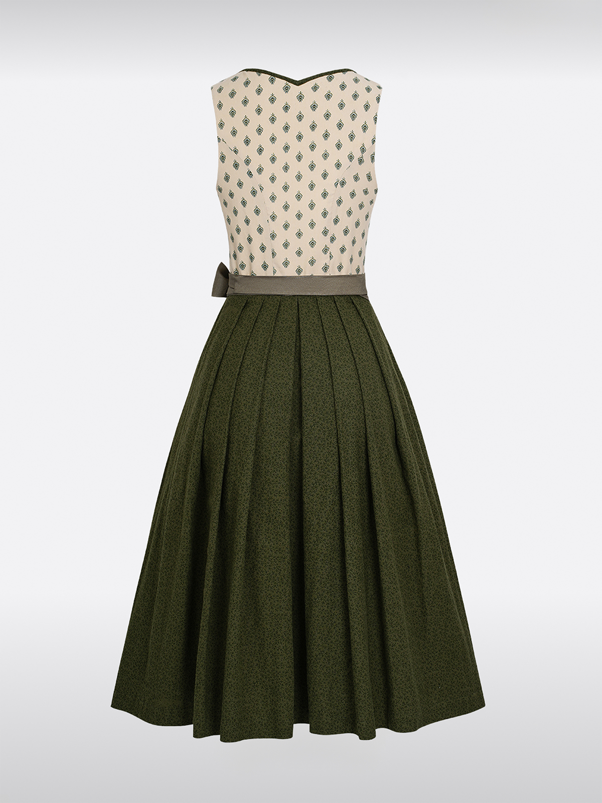 Geel Hart-Uitsnijding Knopen Dirndl