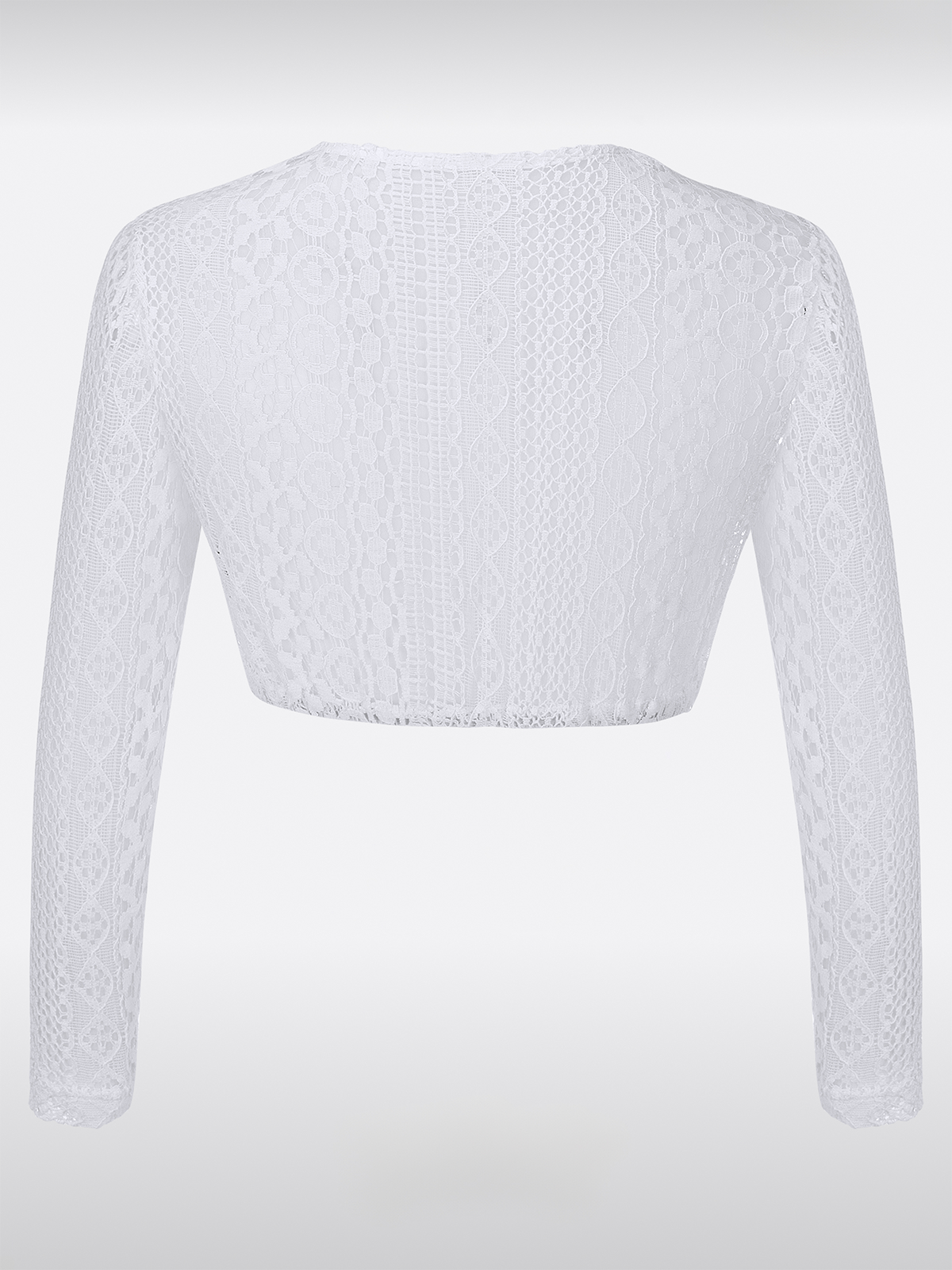 Witte Dames Lange Mouwen Dirndlblouse