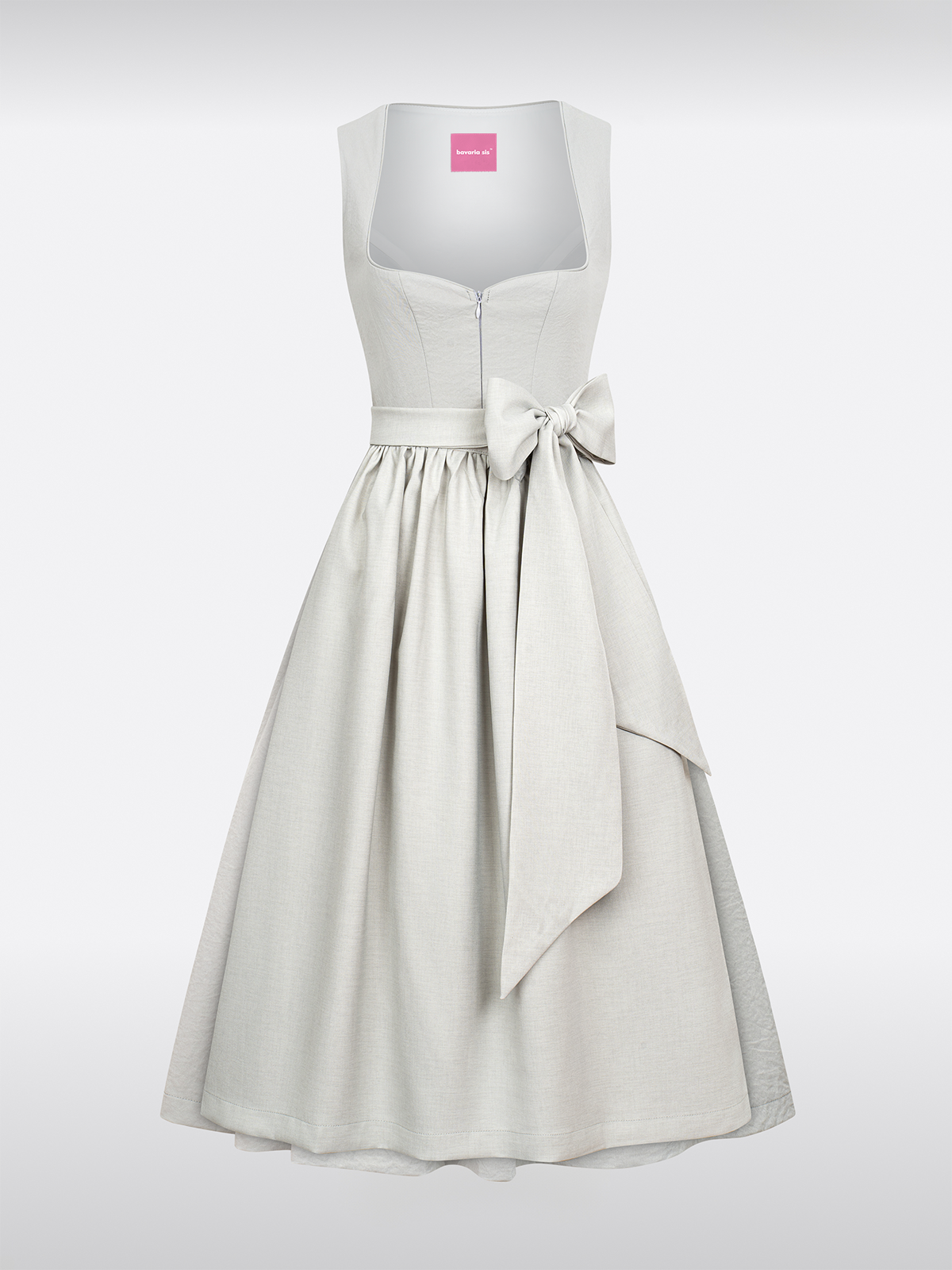 Grijze Hartuitsnijding traditionele Dirndl