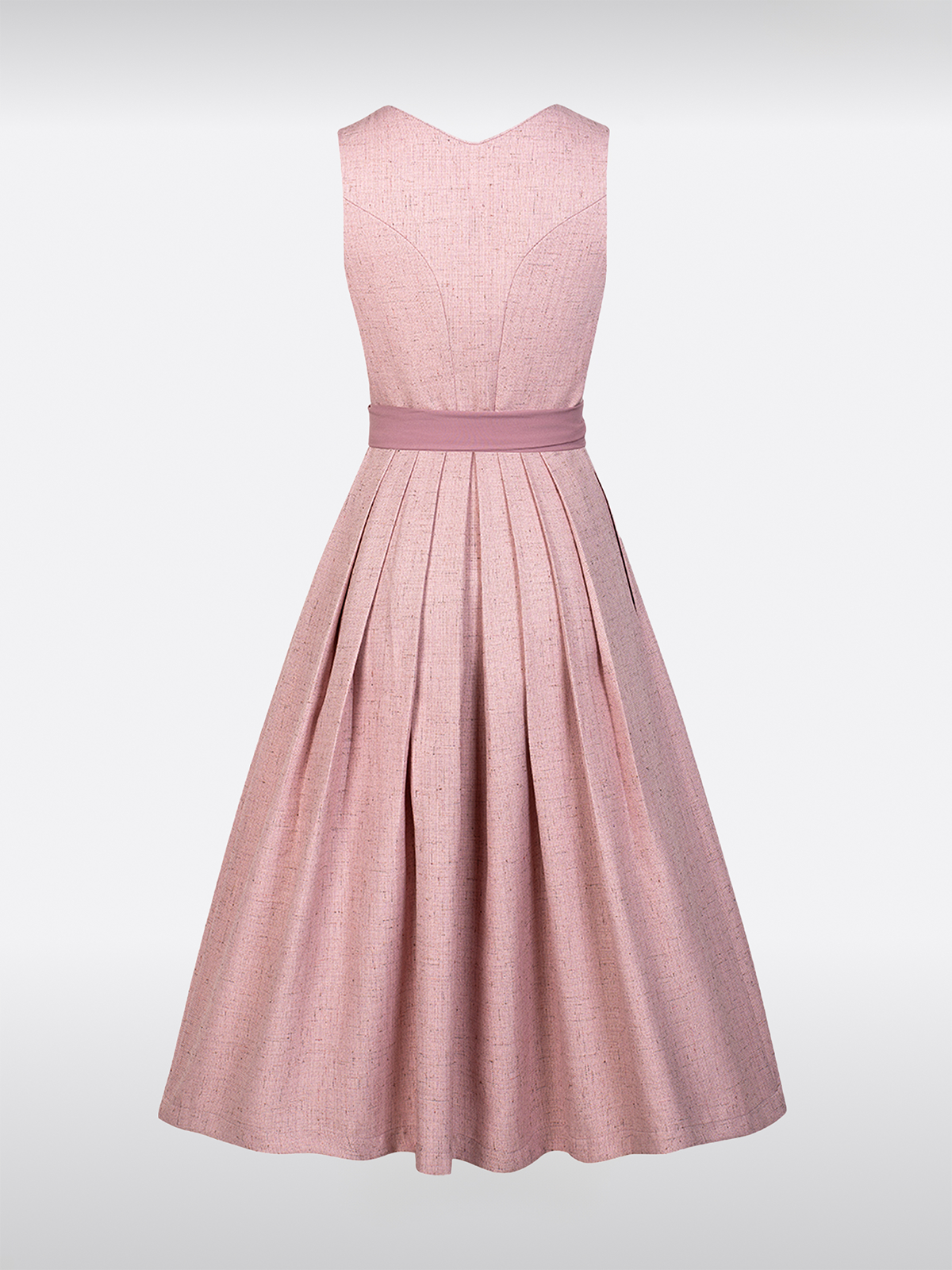 Rosa Hart-Uitsnijding Knopen Dirndl