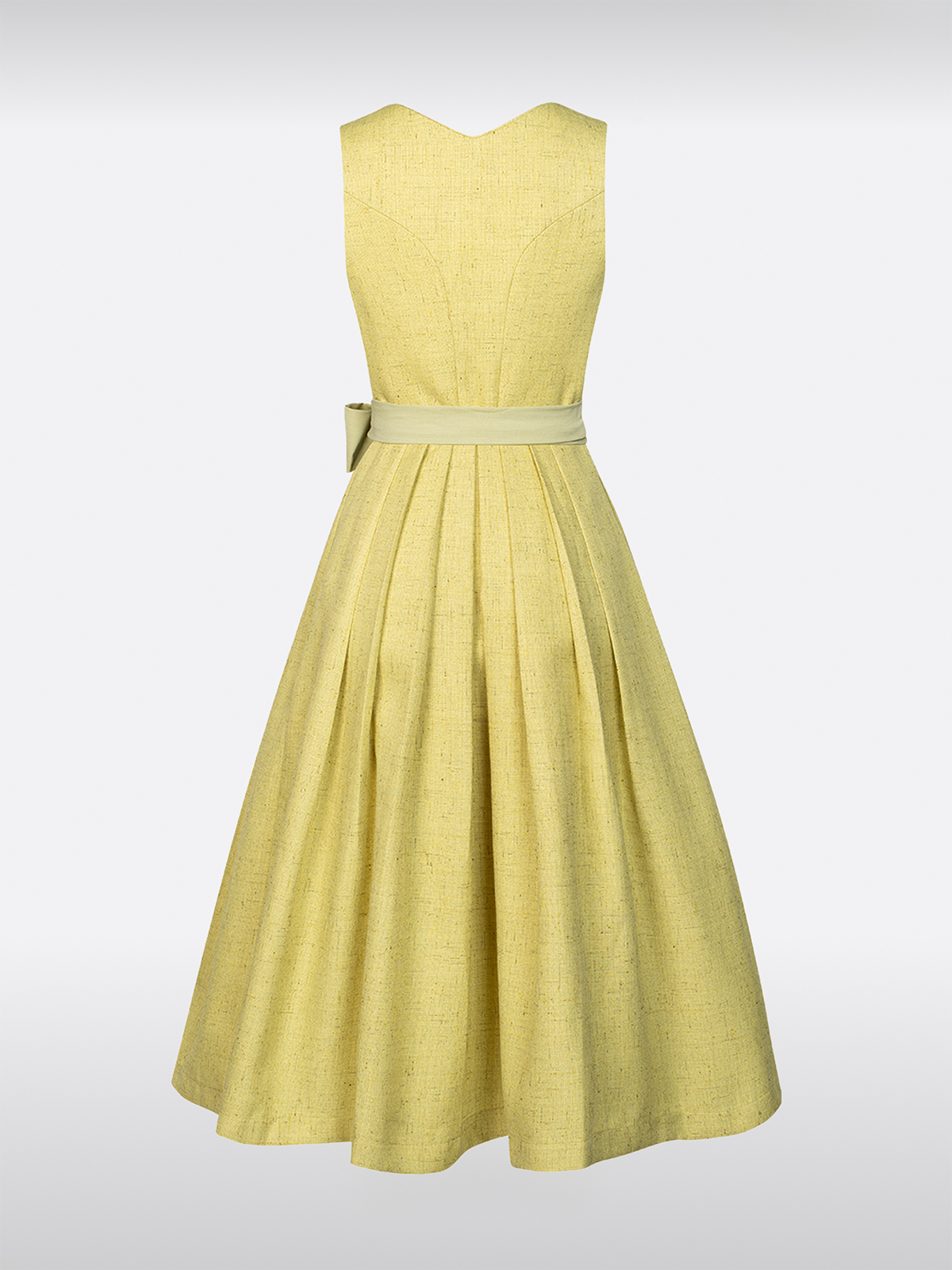 Geel Hart-Uitsnede Knopen Dirndl