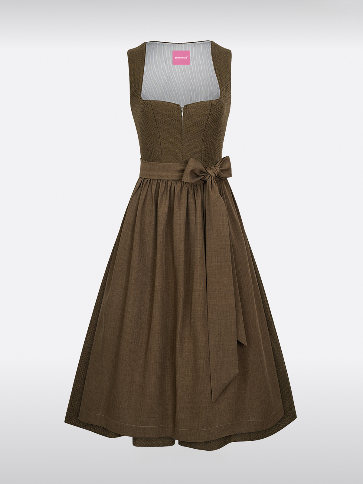 Groene Hart-Uitsnede Rits Voor Dirndl