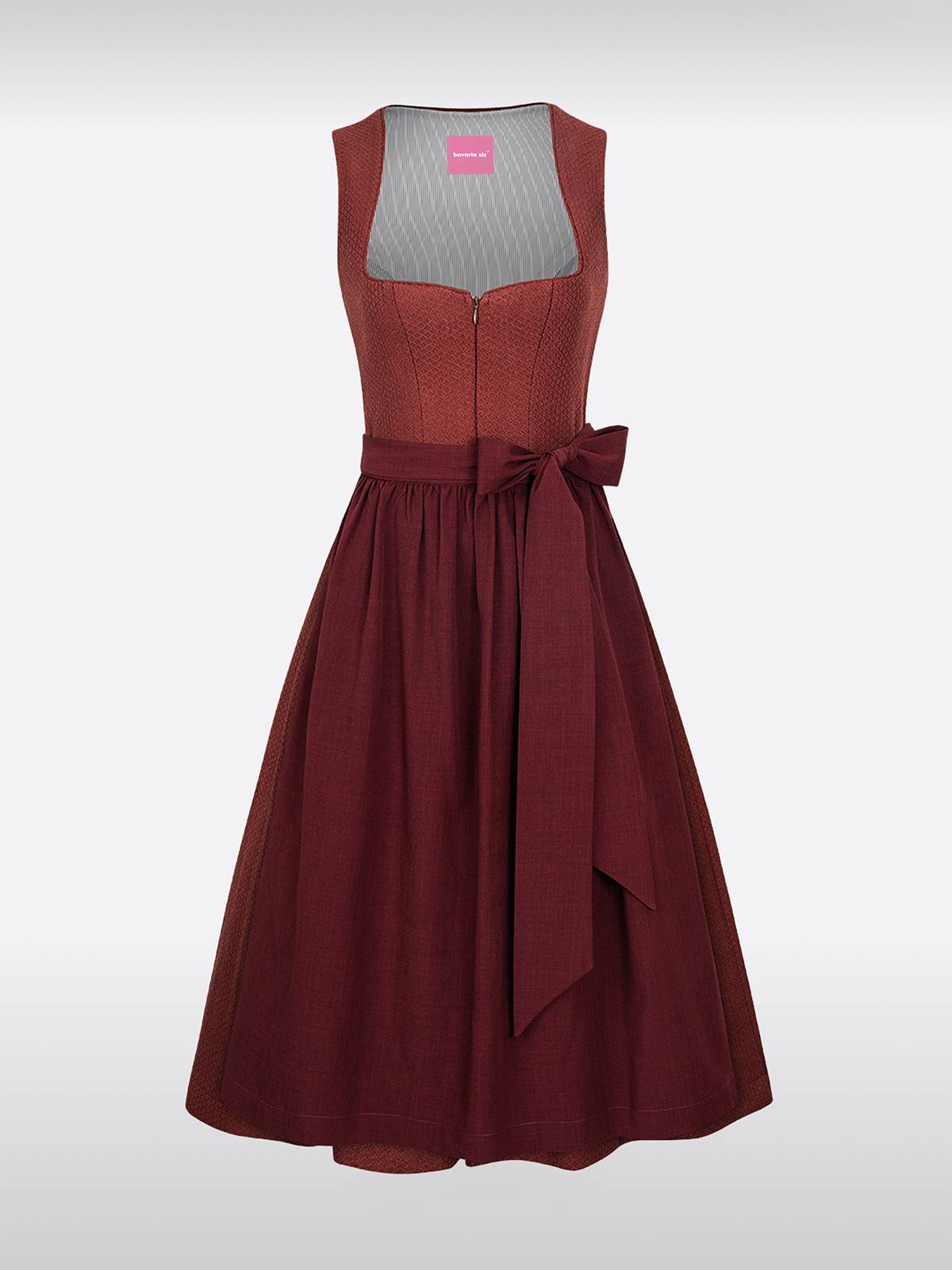 Rode Hart-Uitsnede Rits Voor Dirndl