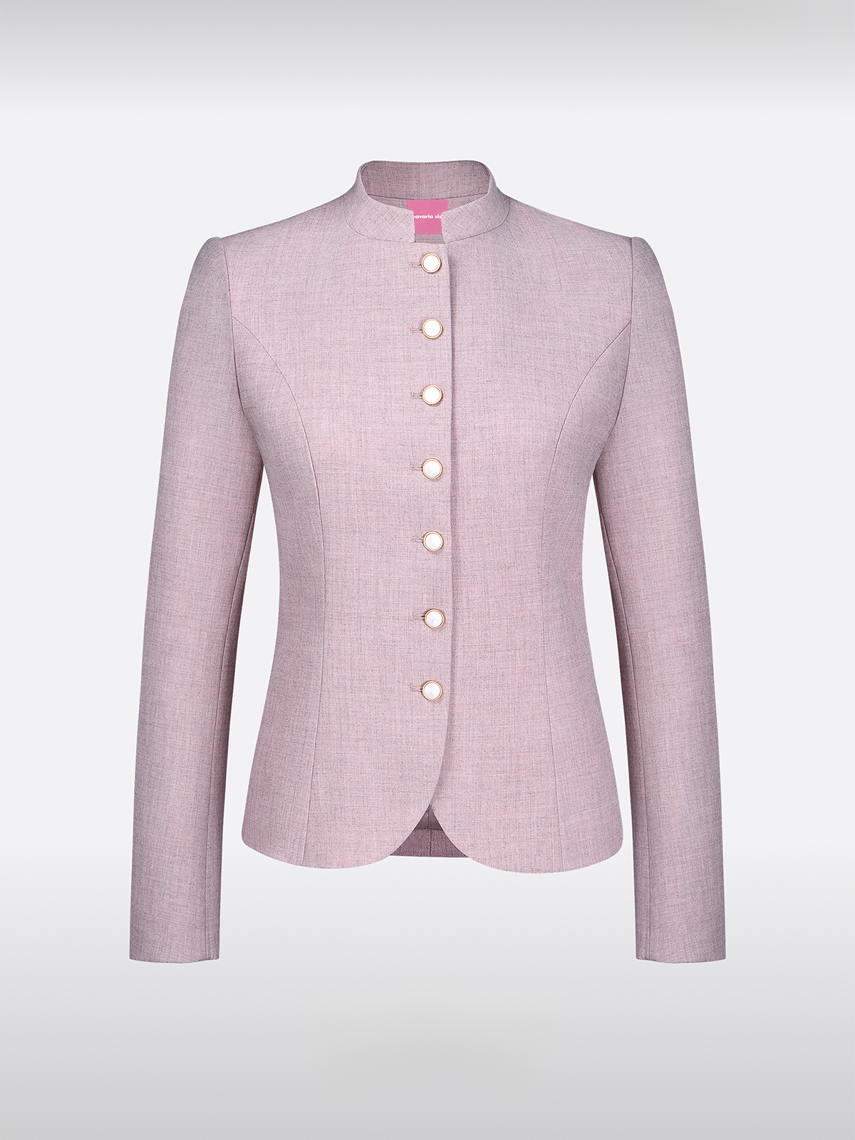 Lila Hooggesloten Slim-Fit Traditionele Jassen