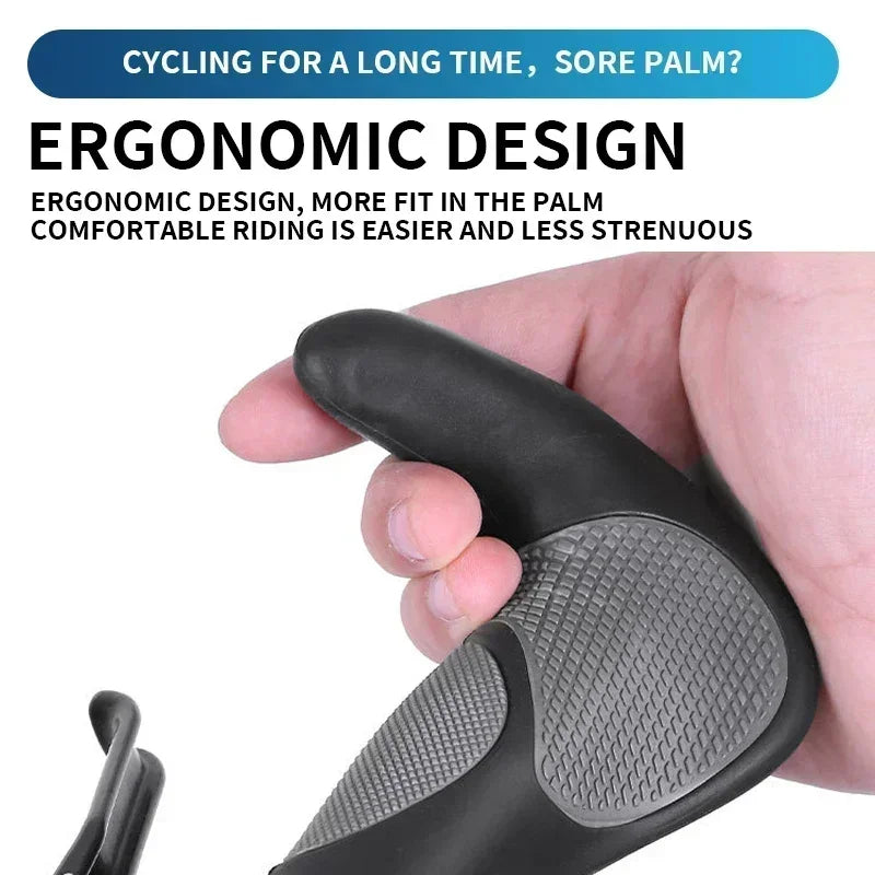 Ergonomische Mountainbike Handvatten met Schokabsorptie – Antislip Rubberen Handvatten voor Ultiem Comfort