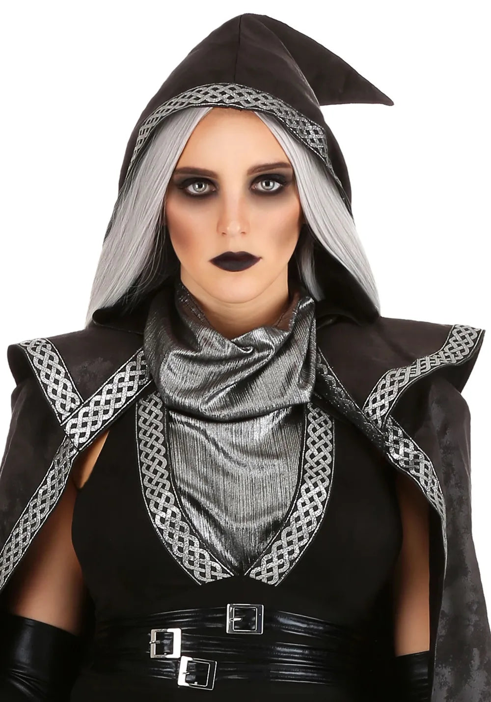 Vrouwen Gothic Halloween Kostuum | Lange Splits Mesh