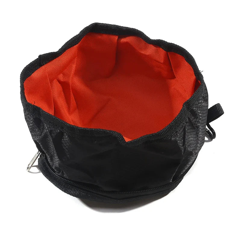 Opvouwbare Kom Nomadoo FoldBowl | Draagbare Voeder- & Waterbak voor Honden & Katten | Outdoor Reisbak van Oxford-stof | Ø 19 cm