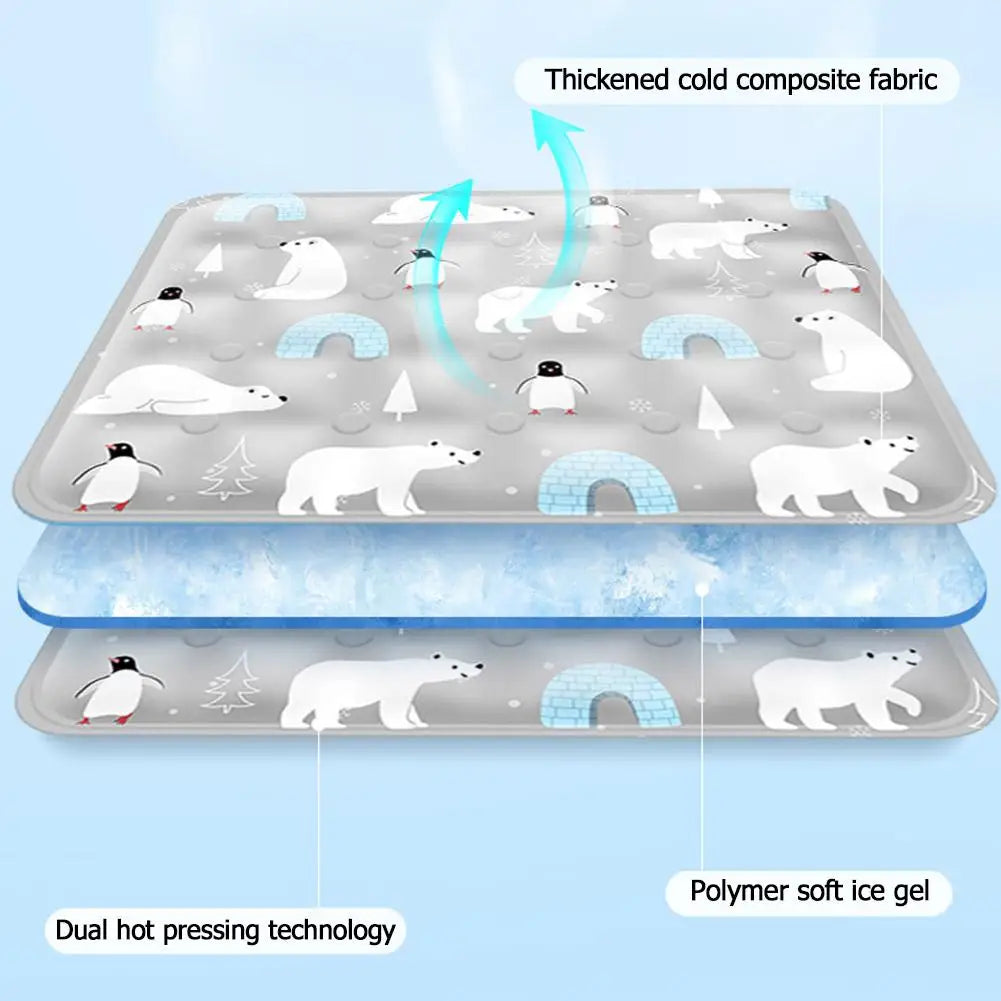 FrostPaws Koelmat voor Honden & Katten | Herbruikbaar & Gevuld met Gel | Voor Zomer & Reizen | PVC