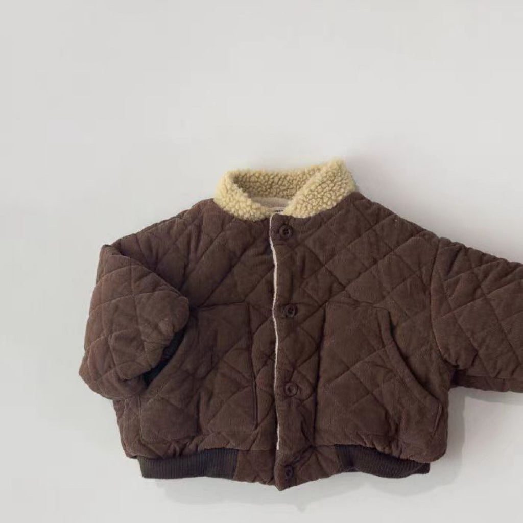 WarmNest Gevoerde Kinderjas – Zachte Sherpa-voering & Comfortabele Winterjas voor Jongens