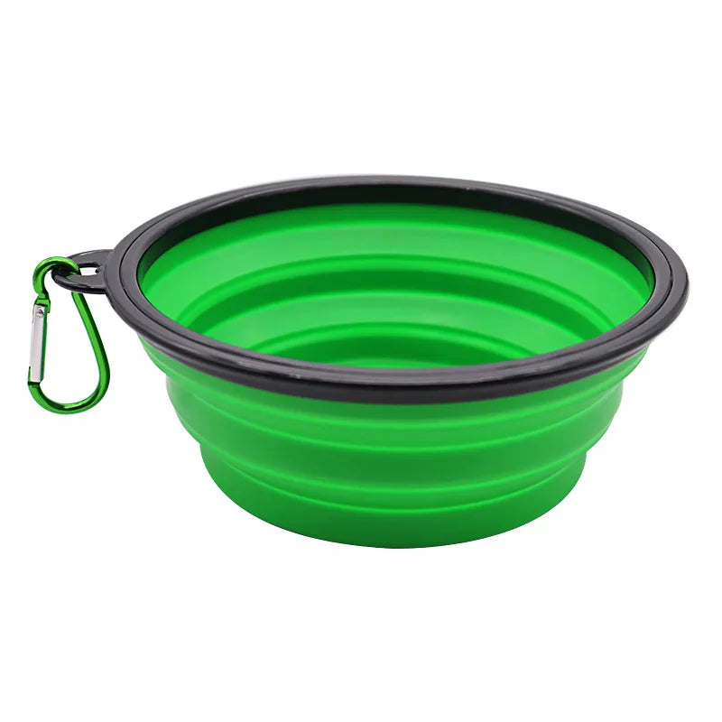 ReiseNapf FlexiBowl | 2-in-1 Opvouwbare Hondenkom & Dispenser | Siliconen | Voor Onderweg & Outdoor