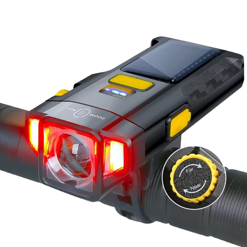 Hoge Helderheid USB Oplaadbare Fietsverlichting met IPX5 Waterdichtheid en Verstelbare Helderheid voor Nachtfietsen