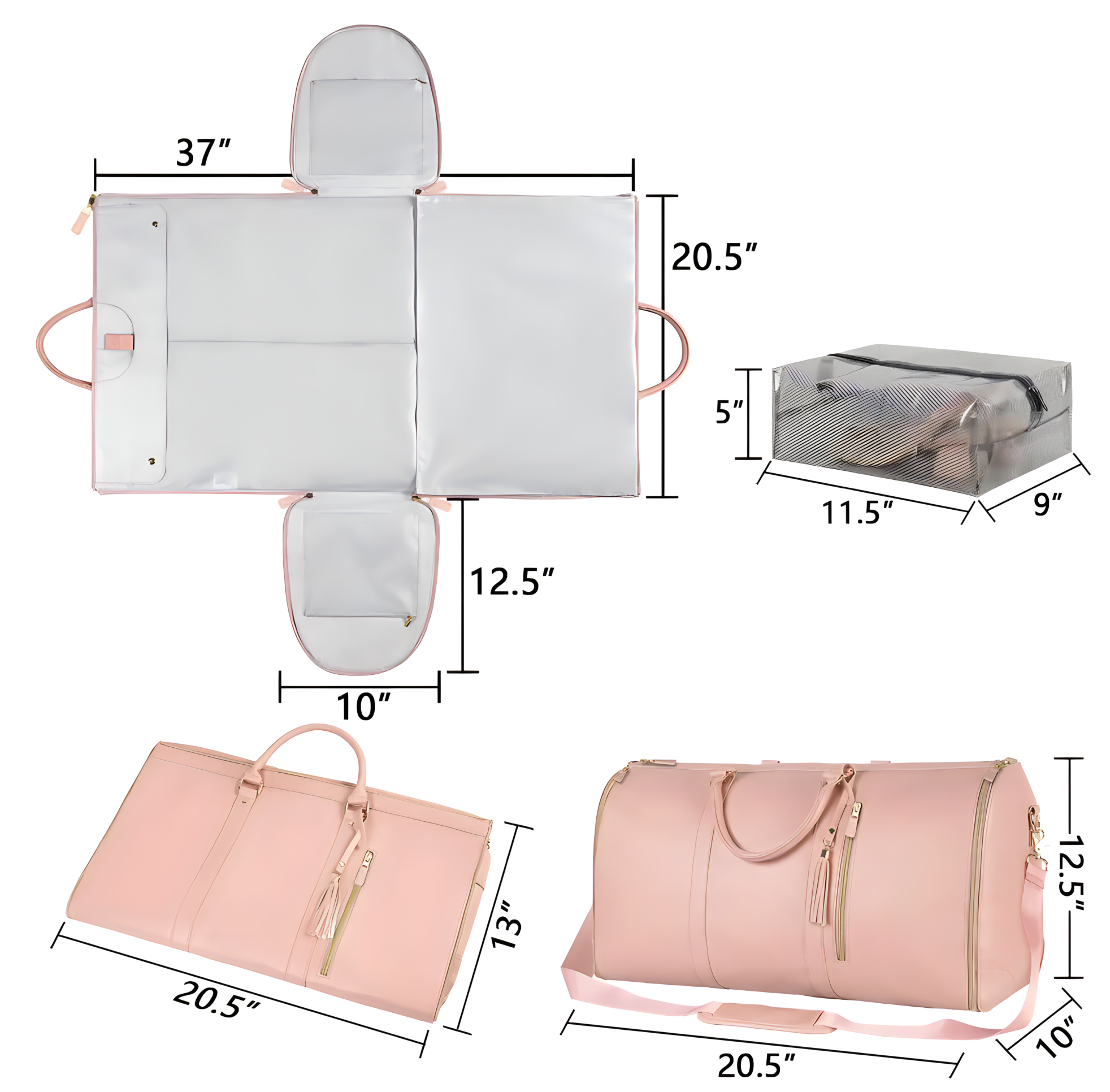 FlexCarry Opvouwbare Suitbag | Reis slimmer, pak beter in