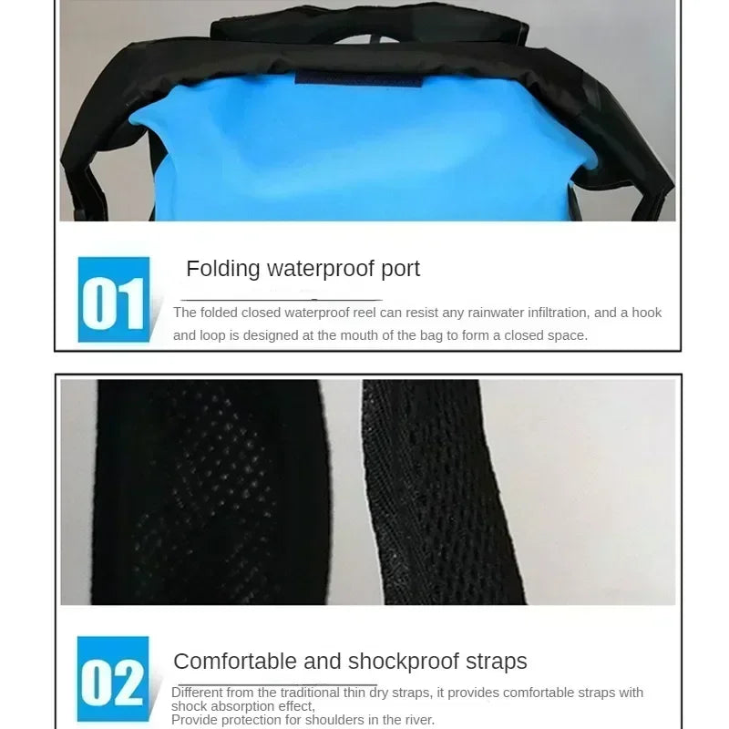 AquaGuard Rugzak 25L | Waterdichte en ademende rugzak voor kajak, trekking en outdoor avonturen
