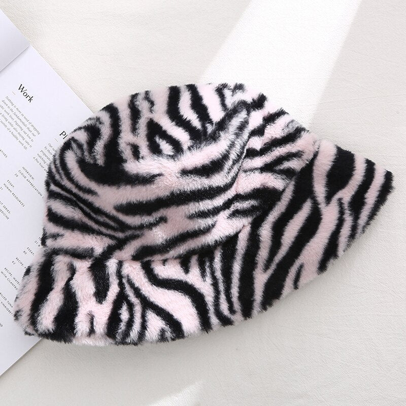 Fluweelzachte Wintermuts Luxe Pluche – Warme Unisex Bucket Hat voor Koude Dagen