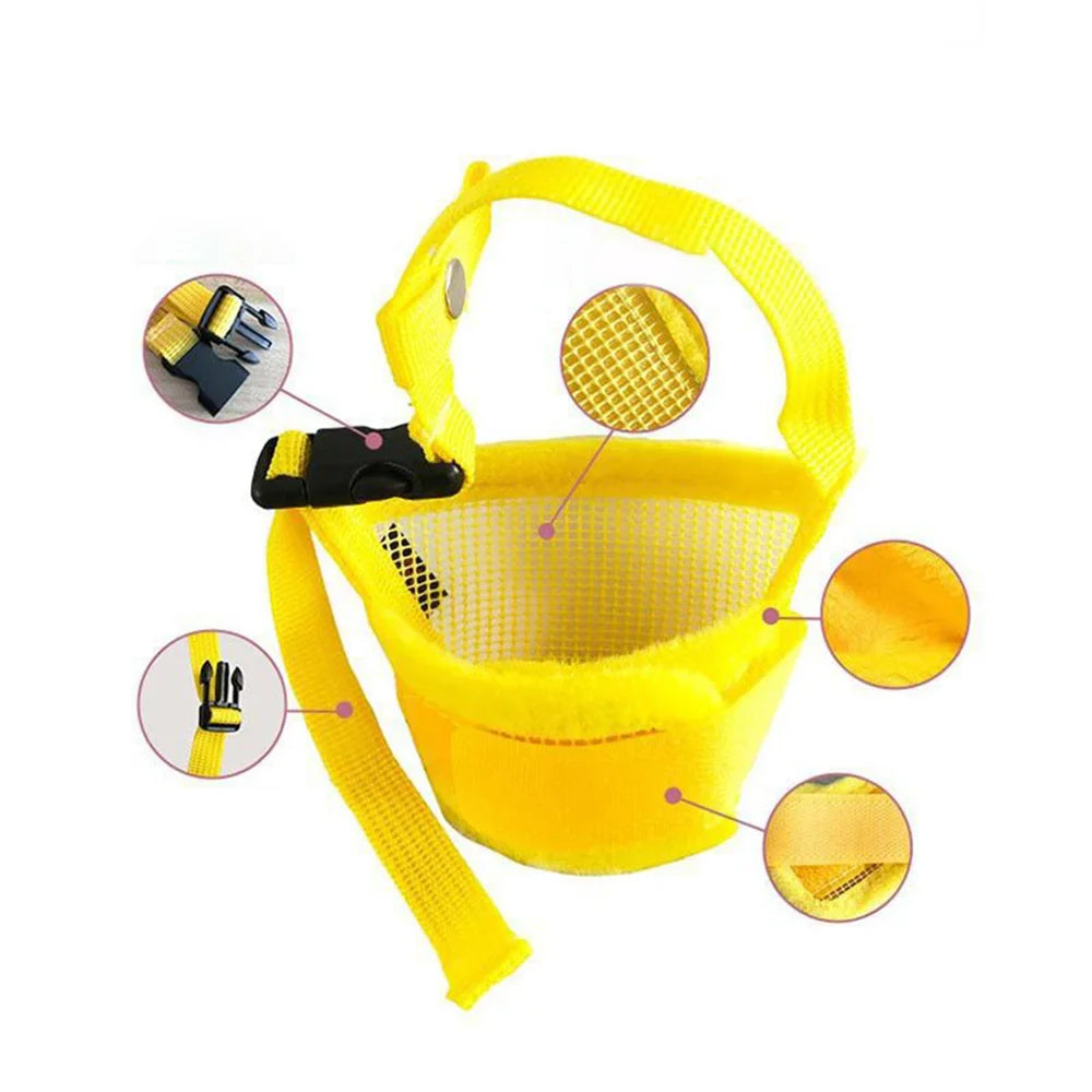 BellStop+ | Ademend Hondenmondkapje | Verstelbaar Nylon Mondkapje | Anti-Blaf & Anti-Bijt Bescherming | S-XL Maten