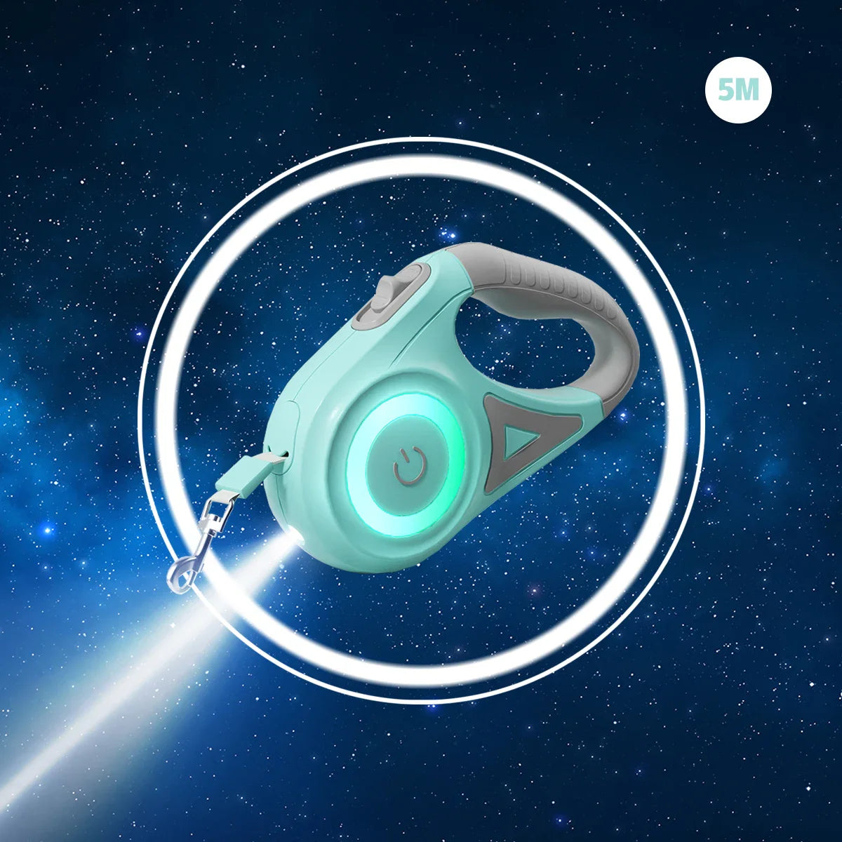 LED Hondenlijn LumiLeash FlexiLight | Uittrekbare lijn met verlichting | 3 m & 5 m lengte | Voor honden & katten tot 35 kg