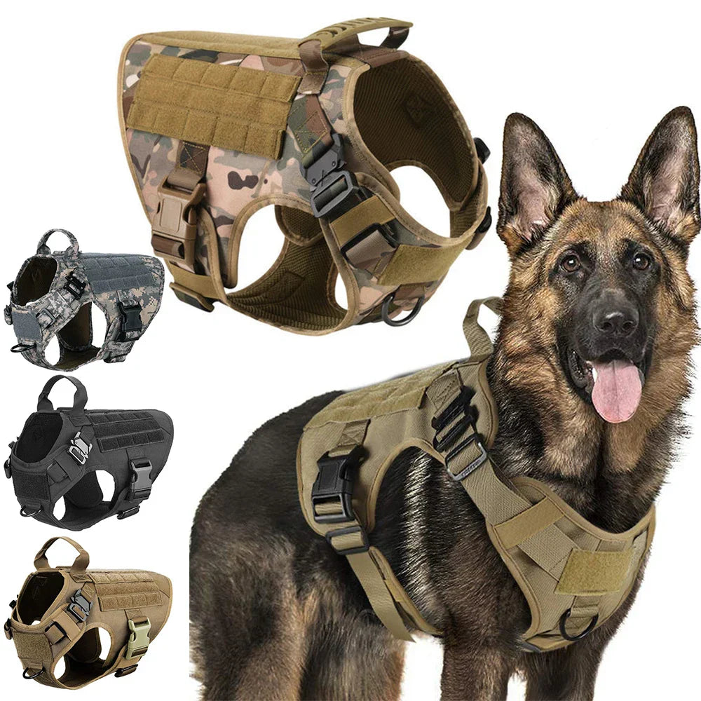 Guardpaw Tactische Hondenharnas met Handgreep - Duurzaam, Verstelbaar, Leash Set