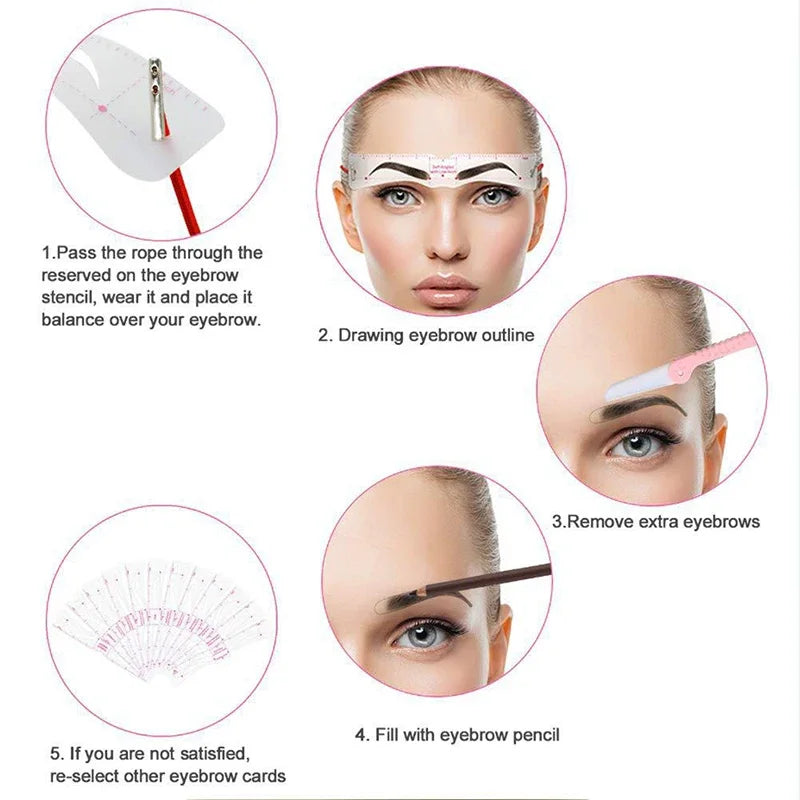 LuxeArch Brow Master Stencil Kit | Moeiteloze precisie voor perfecte wenkbrauwvormgeving