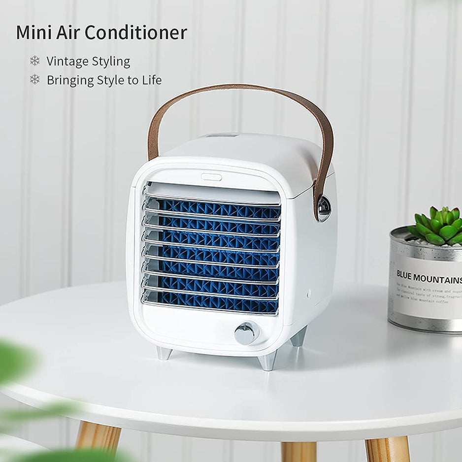 Brisiva AirCool Mini Klimagerät | 3-in-1 Koeling, Bevochtiging & Reiniging voor Thuis en Onderweg