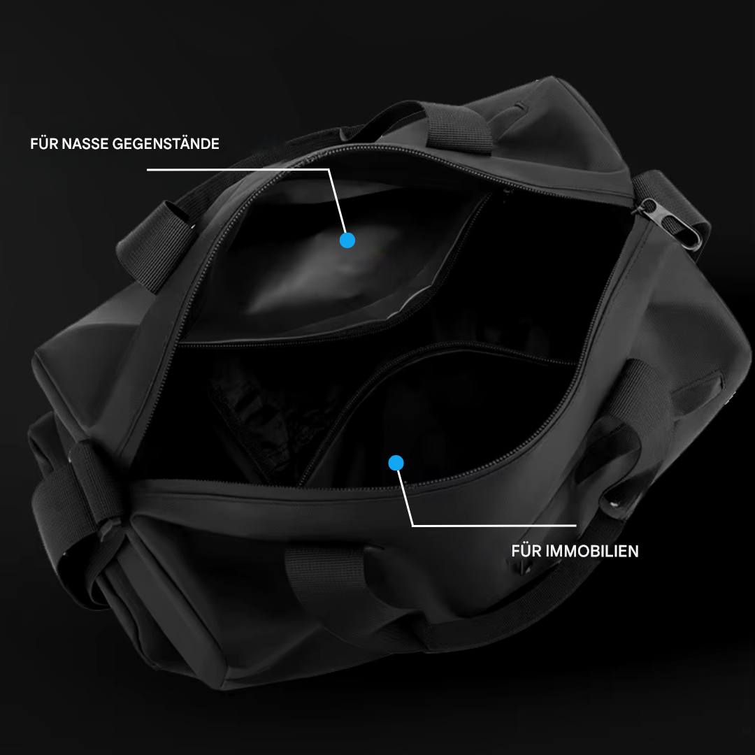 Waterdichte Sporttas met Schoenenvak – FlexBag Pro