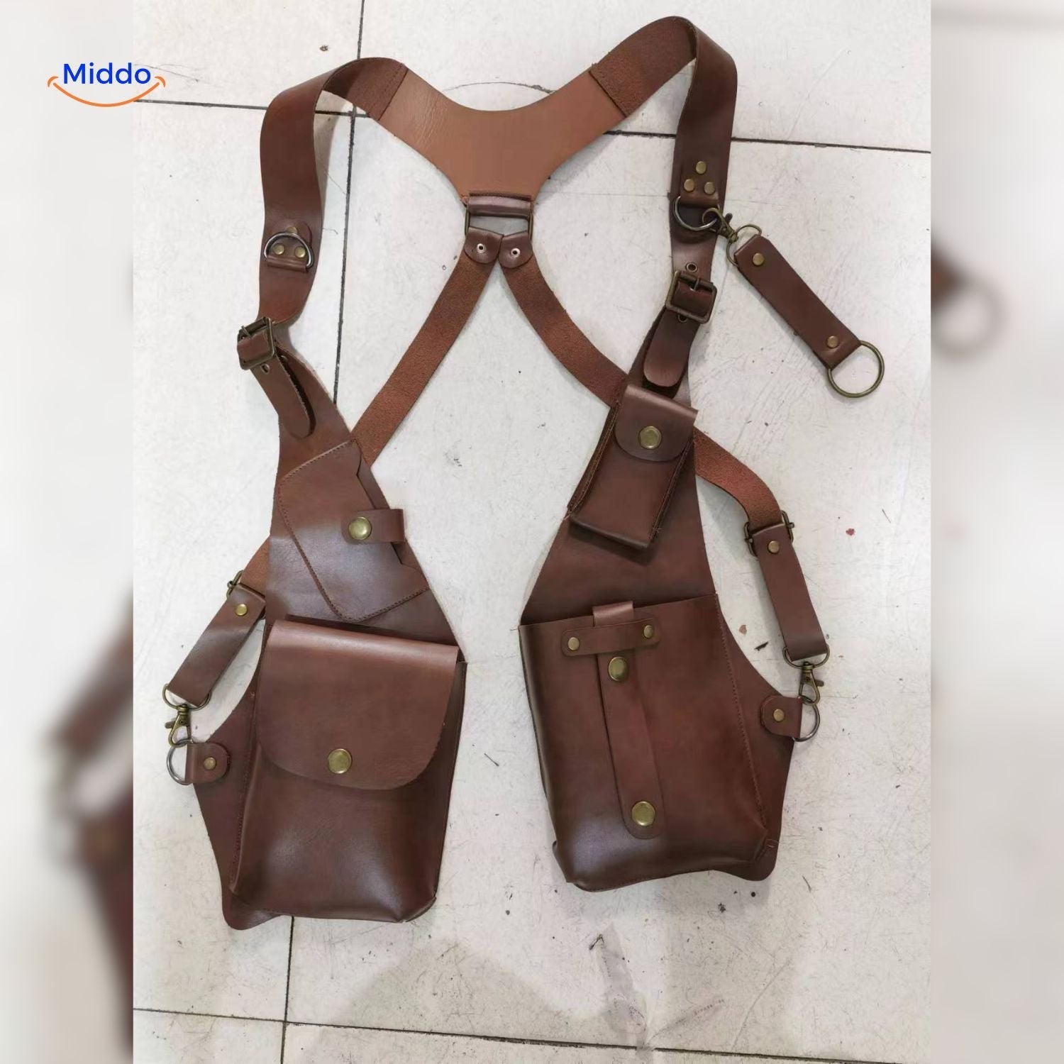 RetroGear Schouderholster | Veelzijdig leren holster voor stijlvolle opslag