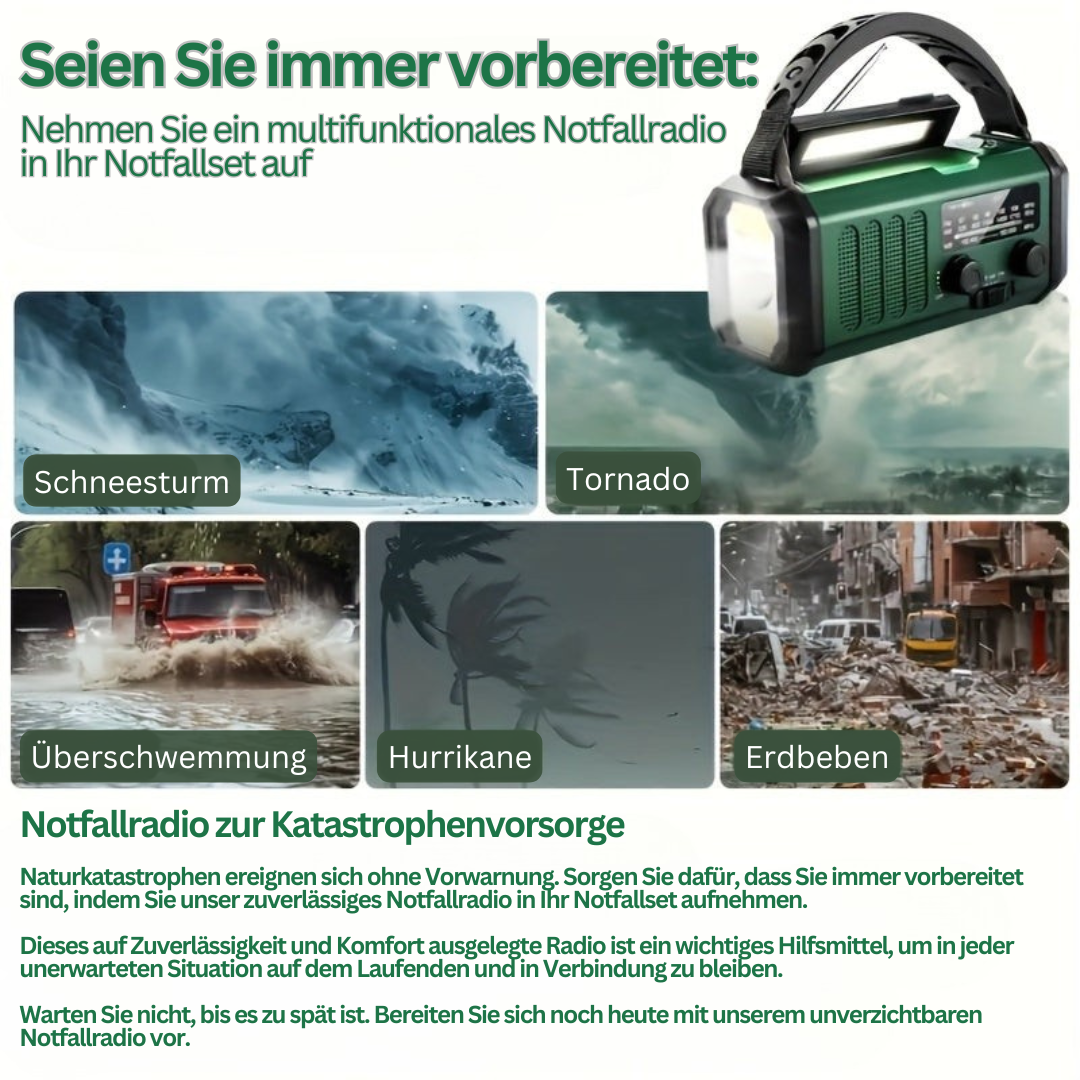 Multifunctioneel Noodradio - SurvivorPower