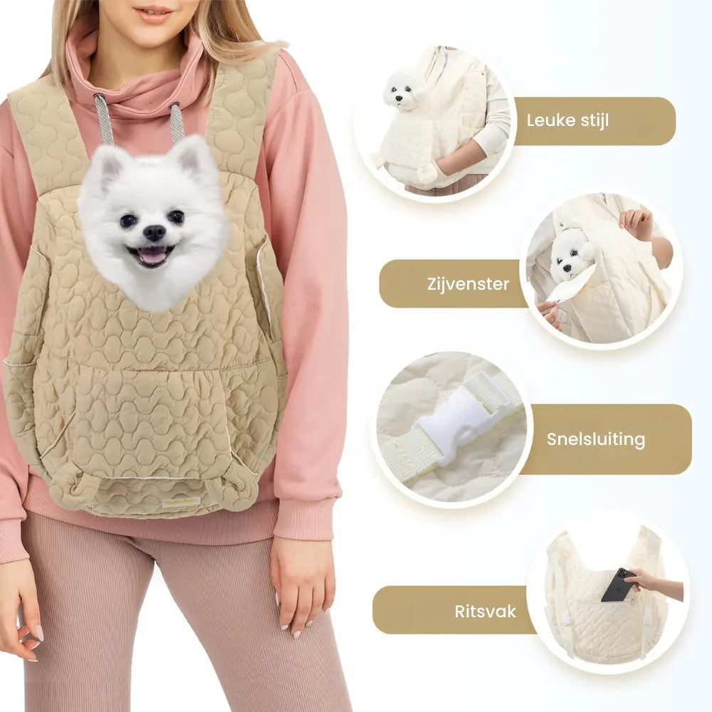 RoverRug XL Hondentragetas – Waterdicht, Lichtgewicht en Ergonomisch Ontwerp