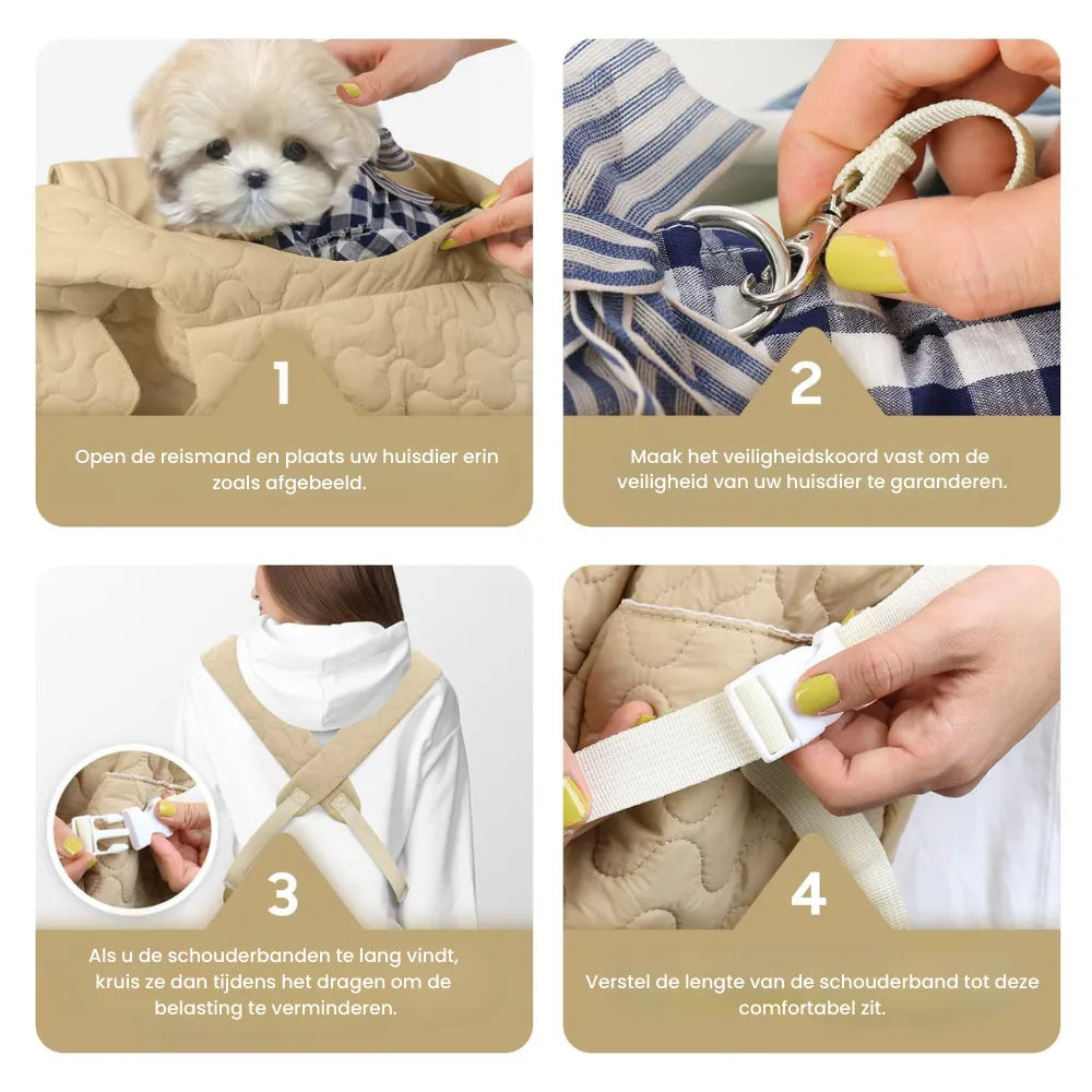 RoverRug XL Hondentragetas – Waterdicht, Lichtgewicht en Ergonomisch Ontwerp