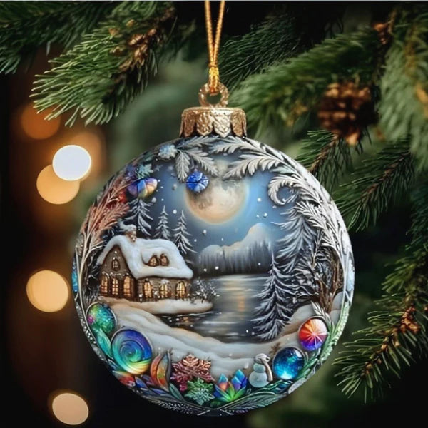 ElegantOrnament | Gepersonaliseerde kristal kerstbal