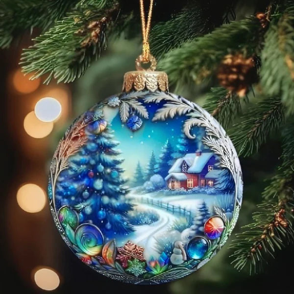 ElegantOrnament | Gepersonaliseerde kristal kerstbal