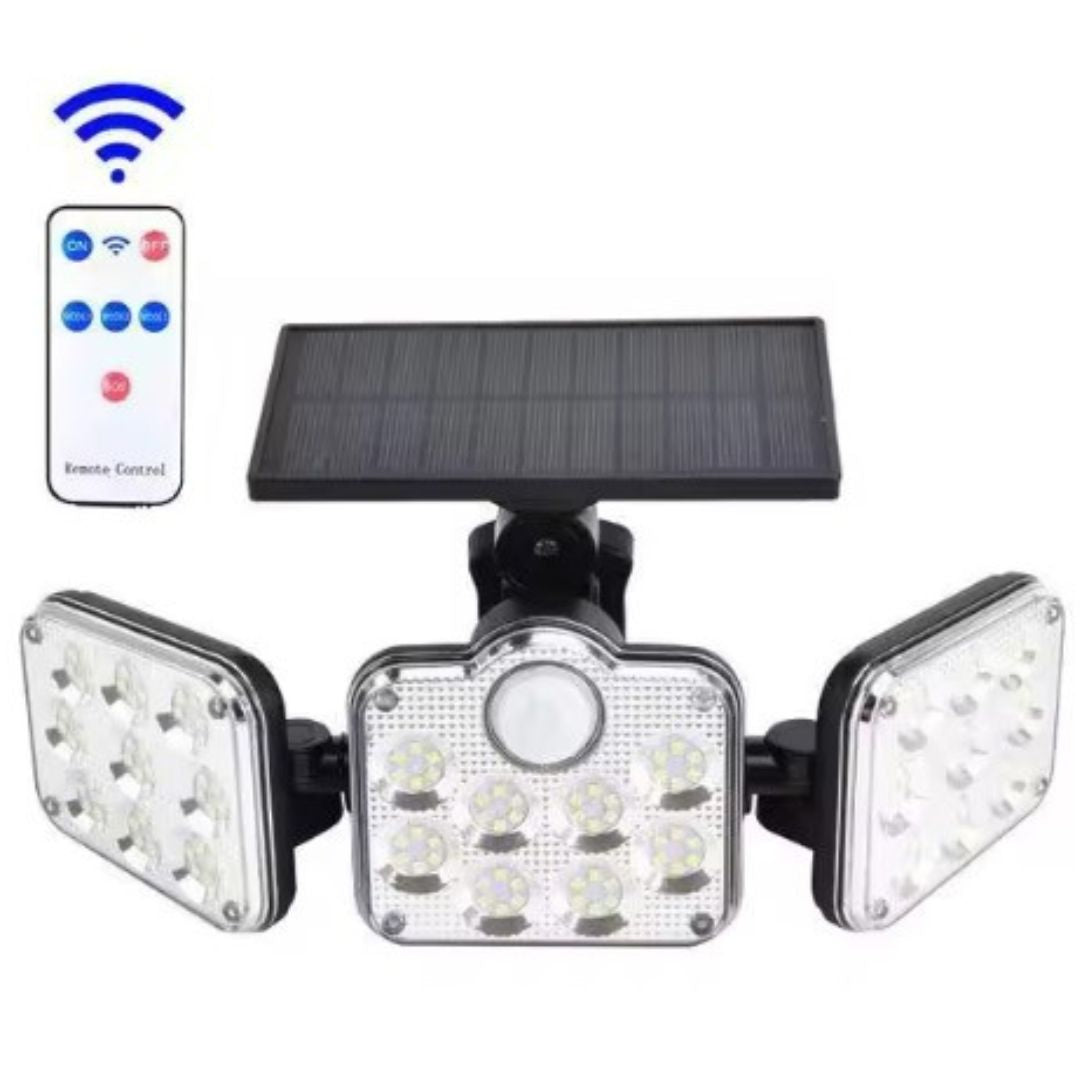 SunGuard Drievoudige LED Solar Wandlamp | Verlicht uw buitenruimte met slimme efficiëntie