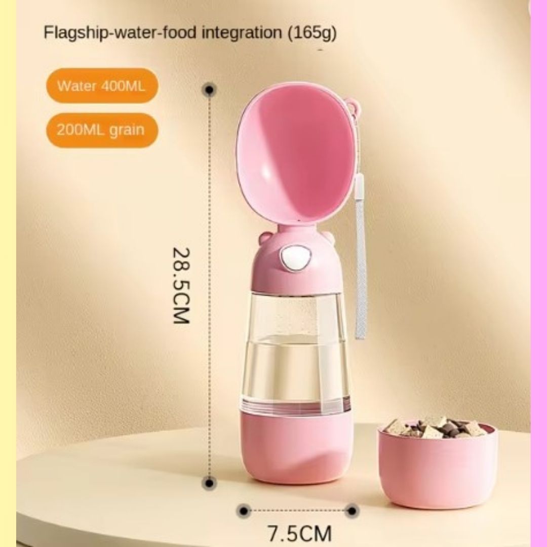 PetHydroGo | draagbare fles voor water en voedsel voor huisdieren