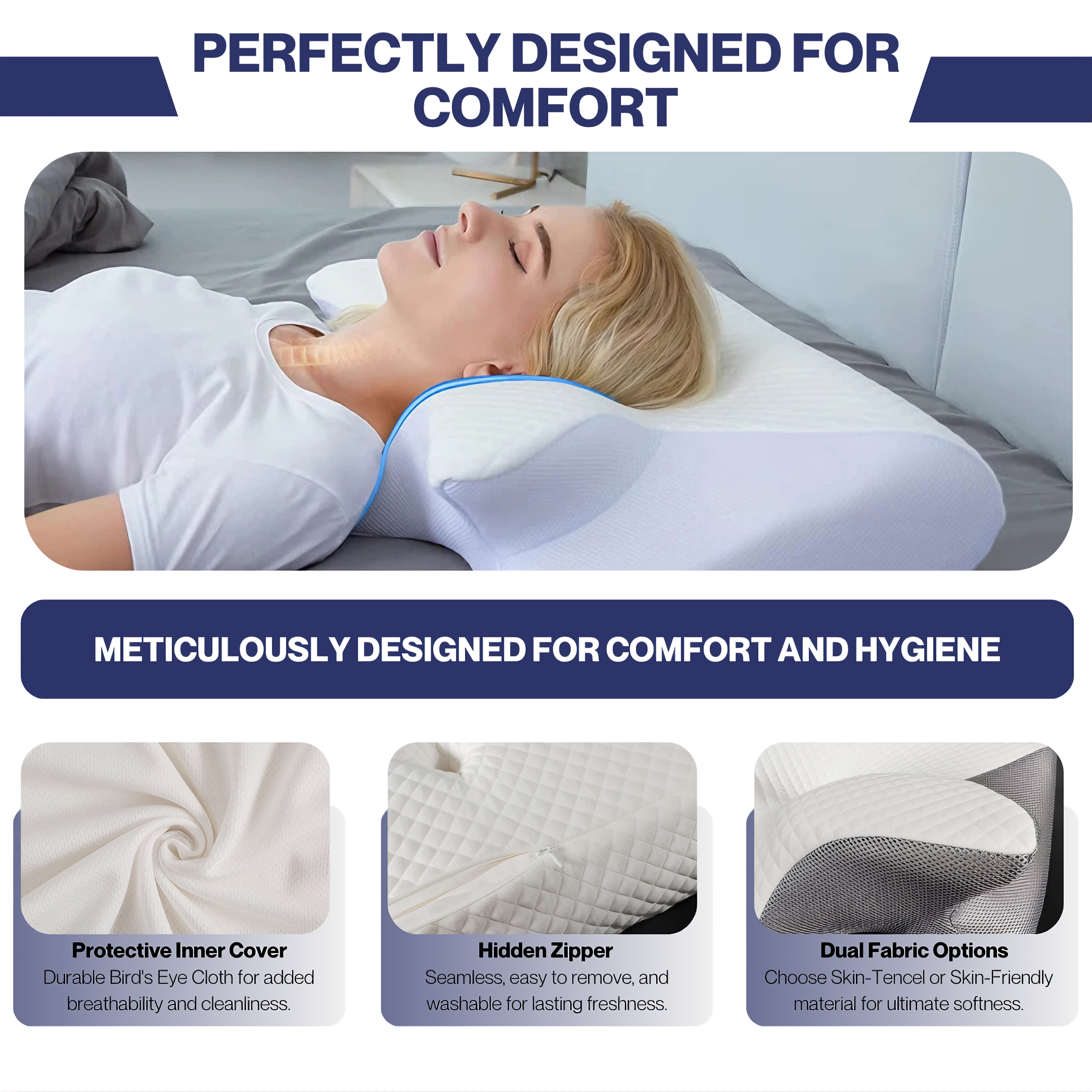 SleepEase | ErgoContour Orthopedisch Kussen
