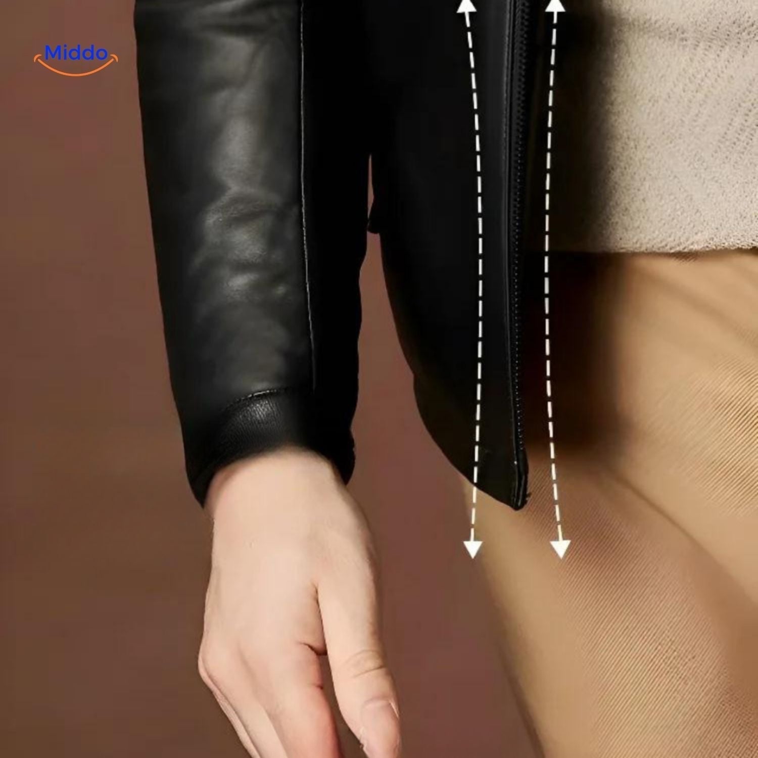 UrbanElegance Leren Jas | Luxe Bontvoering voor Tijdloze Stijl