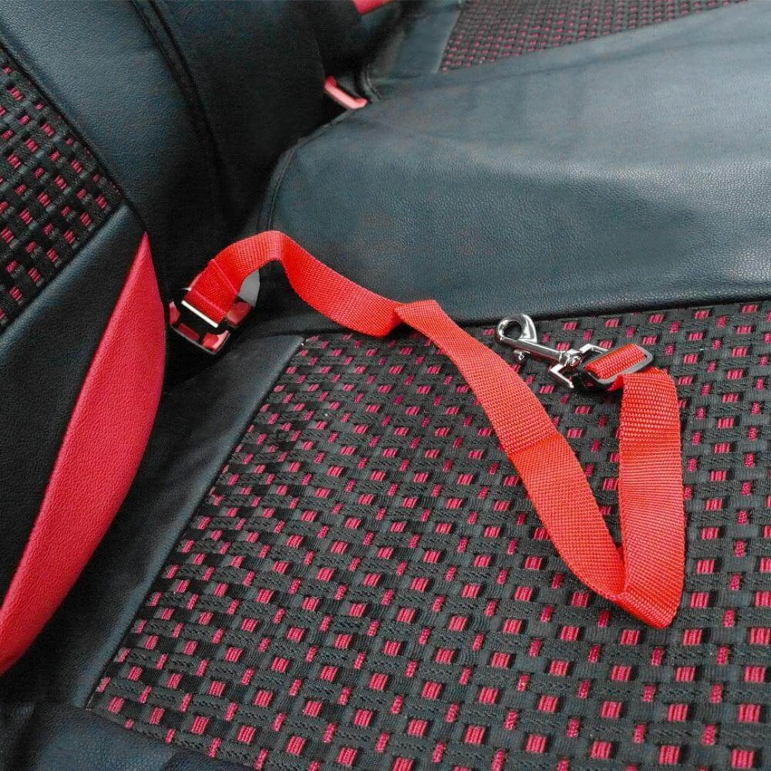 Pupguard - Verstelbare Hond Veiligheidsgordel voor Auto, Rotating Click Sluiting