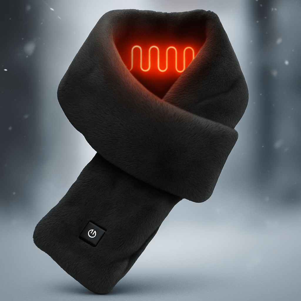 CozyHeat verwarmde fleece-sjaal – USB-thermische sjaal met 3 warmte-instellingen