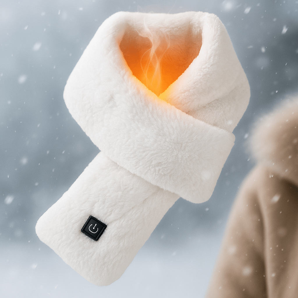CozyHeat verwarmde fleece-sjaal – USB-thermische sjaal met 3 warmte-instellingen