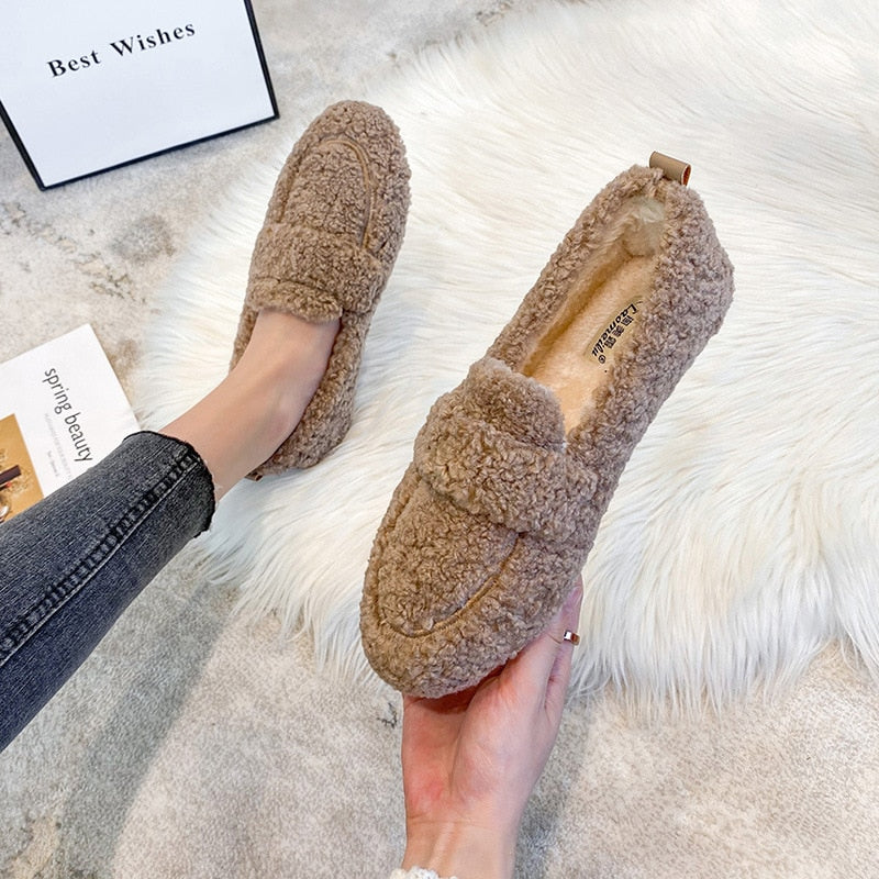 Luxe Plüsch Dameshuisschoenen – Warme Antislip Pantoffels voor Thuis