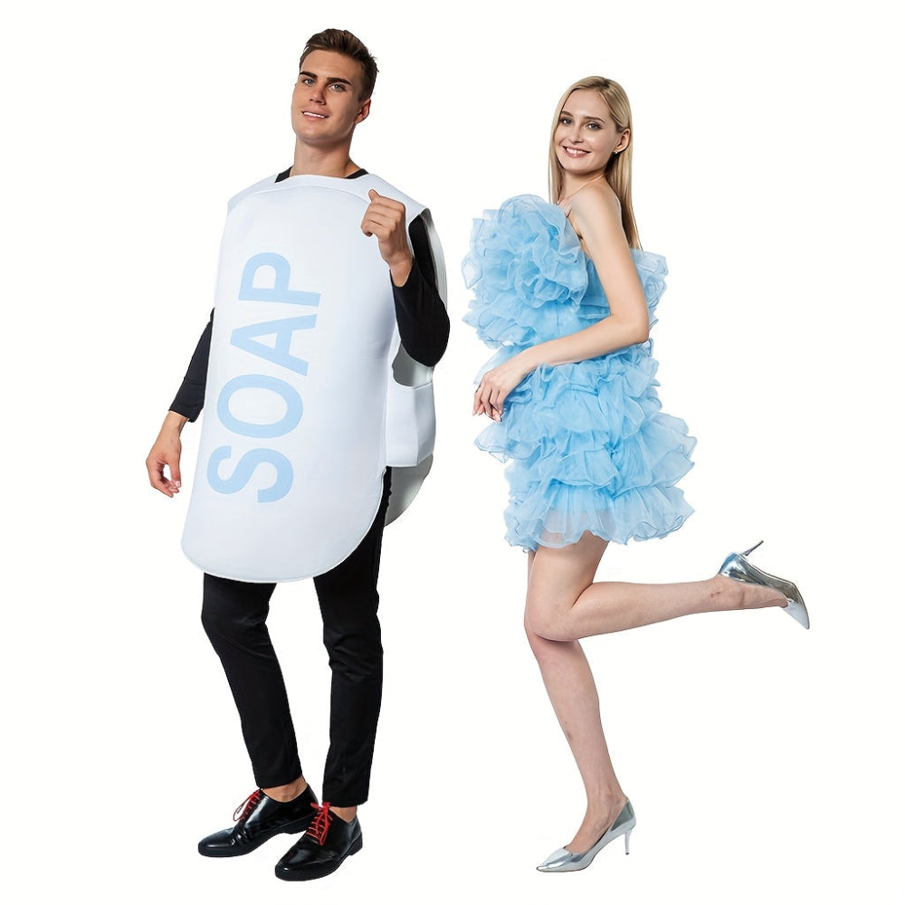 Grappige Halloween Kostuums voor Stellen Zeep en Loofah Set