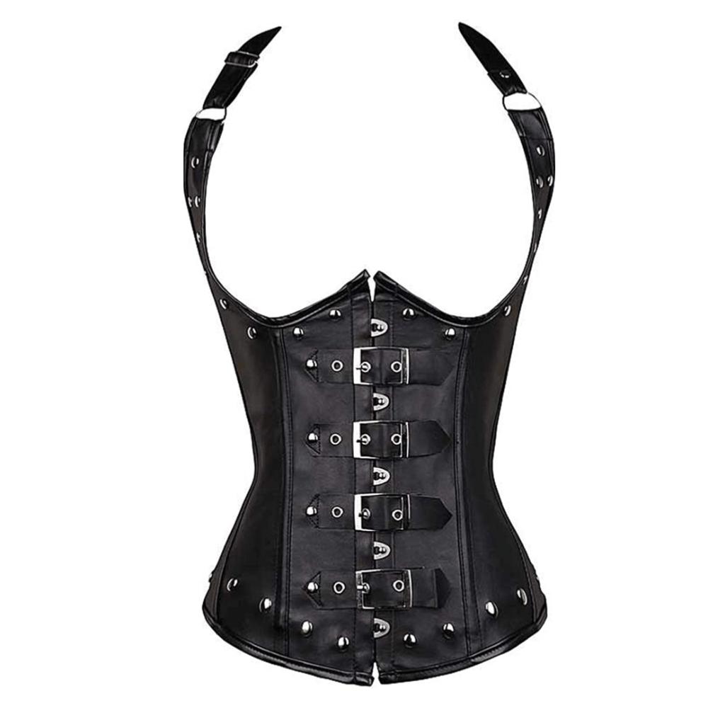 Gothic Steampunk Onderbust Korset Top - Stijlvolle Taille Trainer voor Vrouwen