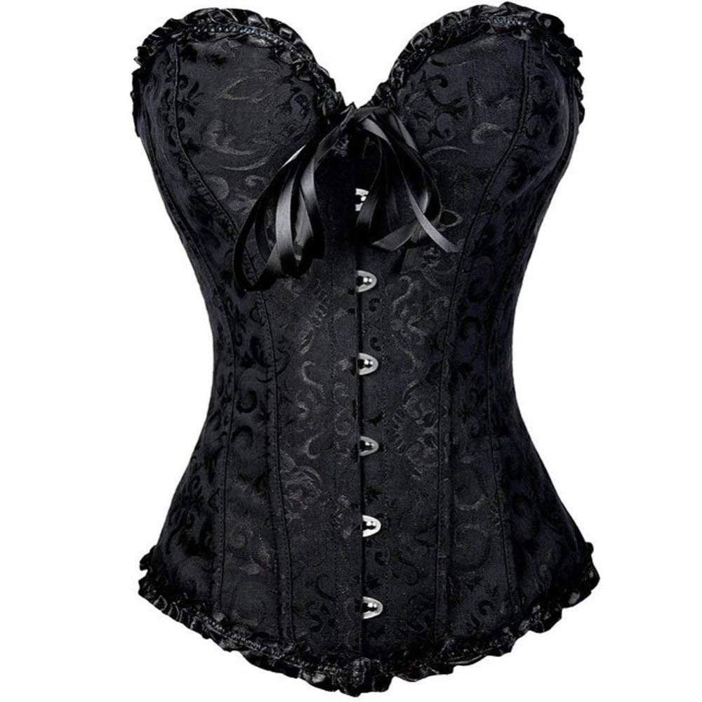 Retro Corset Met Bonen Taille Trainer voor Vrouwen - Stijlvolle Onderbust Body Shaper